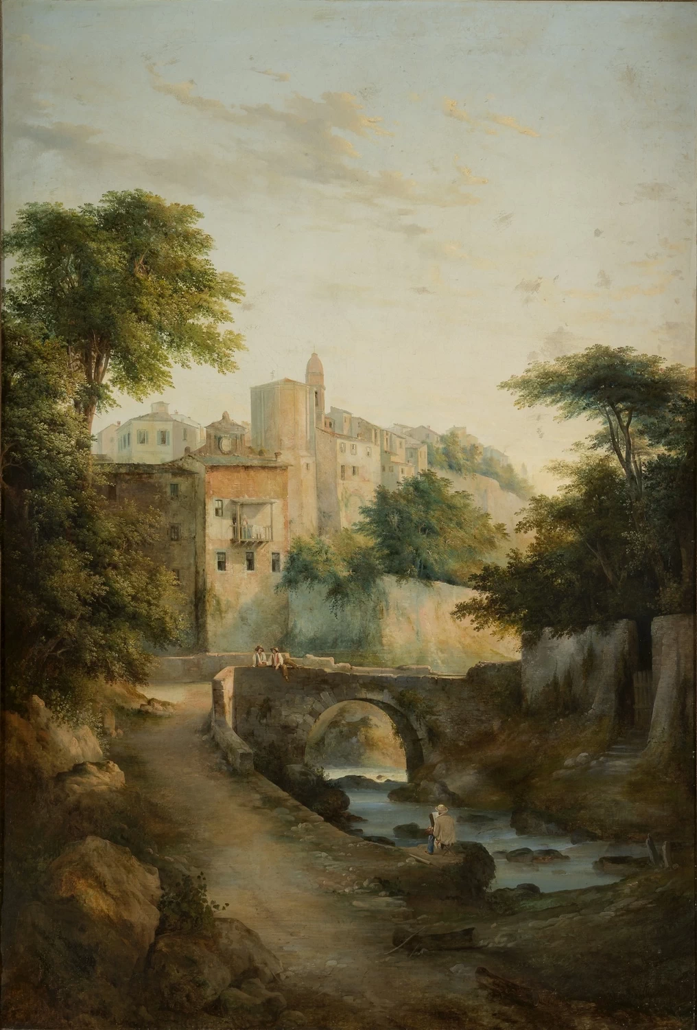 Ponte sul torrente, 1850 c - Collezione Manodori, Reggio Emilia